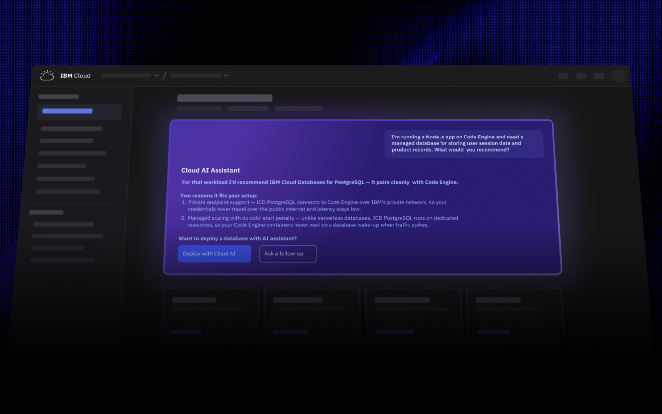 IBM Cloud Platform — AI-First Redesign — project preview